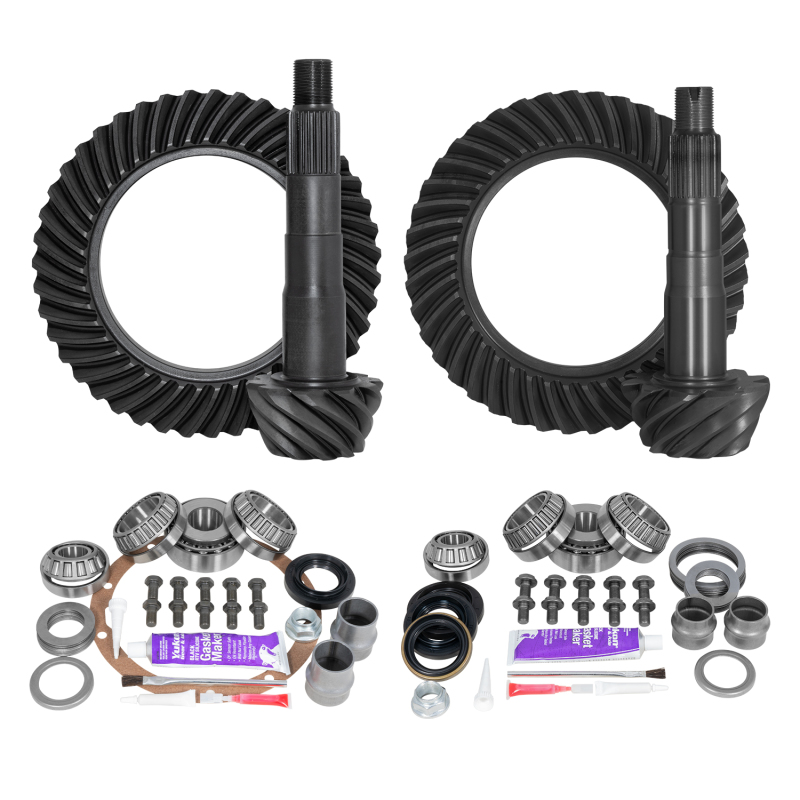 Toyota Tacoma Differential Ring & Pinion Gear Kit - Front + Rear - Yukon Gear & Axle - 5.29 Ratio - `16-`27
